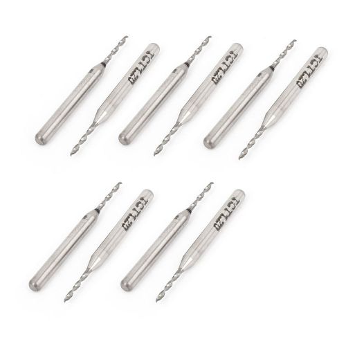 10pcs 1.2mm tip 3mm shank spiral flute tungsten carbide micro pcb drill bits for sale