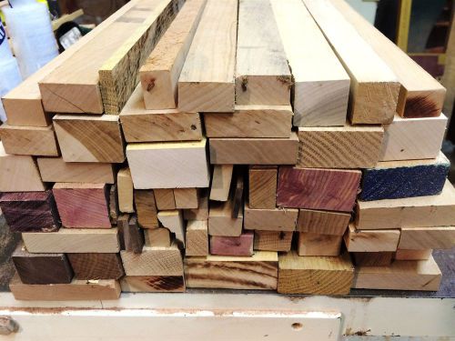 Board edge strips, board rips for glue ups scrap, 30&#034; long Purpleheart,oak