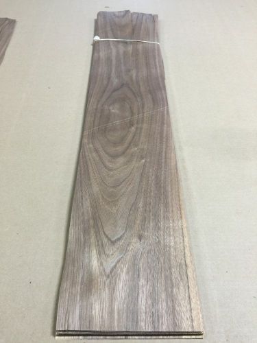 Wood Veneer Walnut 7x36 22pcs total Raw Veneer  &#034;EXOTIC&#034;  WAL11 12-19
