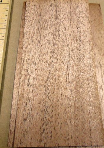 African Mahogany wood veneer 2.5&#034;-3.5&#034; x 5.75&#034; with no backing (raw) &#034;A&#034; grade