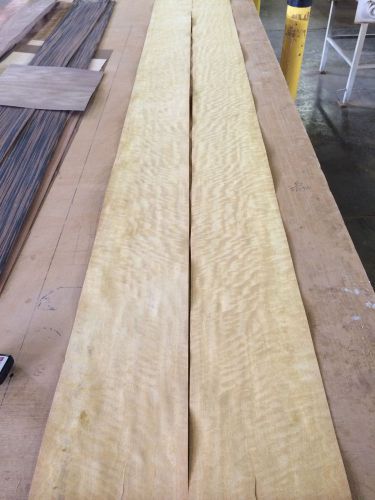 Wood Veneer Movingue 9x120 2pcs total Raw Veneer &#034;EXOTIC&#034; MOV.S 9-15