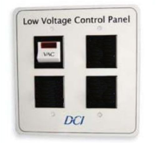 New DCI Low Voltage Single Switch Control Panel for Dental Vacuum, Air, or Water