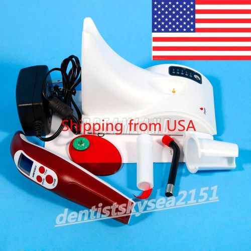 Shipping from usa dental curing light unit led light curing lamp cordless sale! for sale