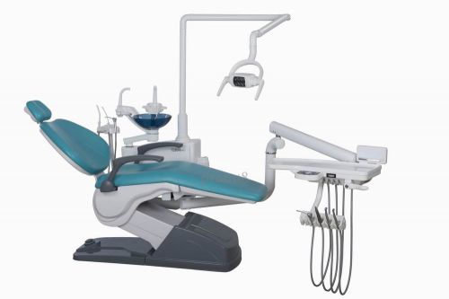New dental unit chair fda ce approved a1-1 model hard leather+led.g+scaler n3/v3 for sale