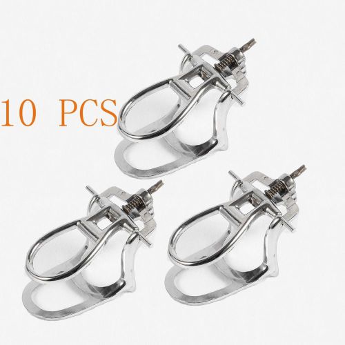 10 PCS Dental Lab Adjustable Articulators Alloy Occlusors 60mm Silver