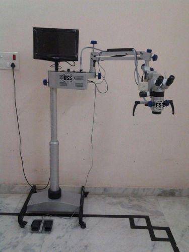 5 step dental operating microscope, include beam splitter ccd camera &amp; monitor 1 for sale