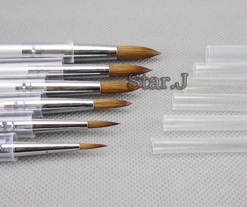 6pcs New Dental Lab Porcelain Ceramic Ermine Brush Pen Set