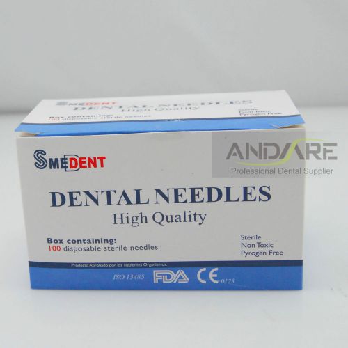100 Pcs New Dental Needles 27Gx1&#034; Short 25mm With High Quaility