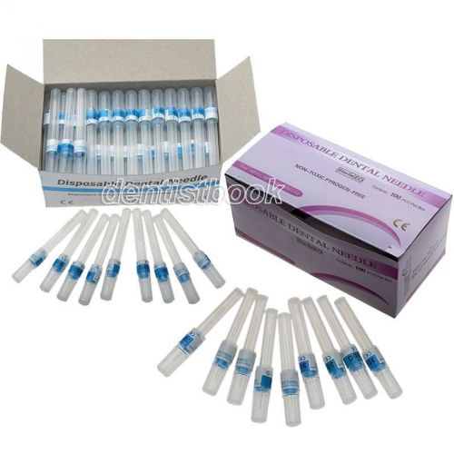 2 Boxes dental disposable needle for cartridge syringes 100pcs 30g*21mm&amp;35mm