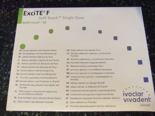 Excite f refill unit dose 0.1gm 50/pack for sale