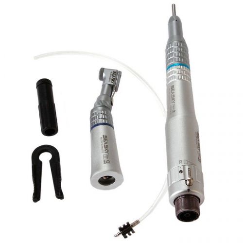 Dental slow/low speed handpiece contra angle kit straight cone Air Motor 2Hole