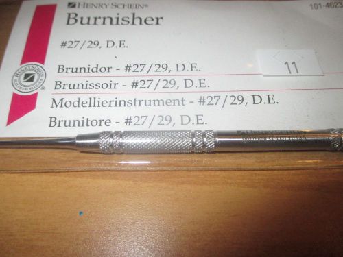 1 Ball Burnisher # 27/29 D.E. Henry Schein Instruments