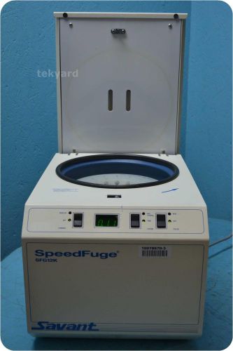 Savant instruments speedfuge sfg12k-120 microcentrifuge ! for sale
