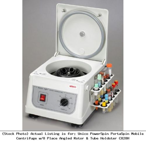 Unico powerspin portaspin mobile centrifuge w/8 place angled rotor &amp; tube: c828h for sale