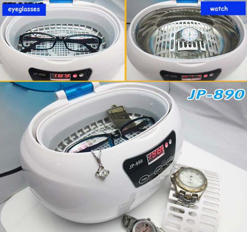 600ML Professional Digital Ultrasonic Cleaner Machine + Timer JP-890 For Glasses
