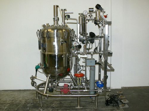 Lsl biolafitte 250 liter fermentation skid - cdr jacketed bioreactor  29 psi for sale