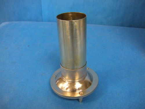 Brass lab heating melting cylinder 4.5&#034; x 2&#034; for sale