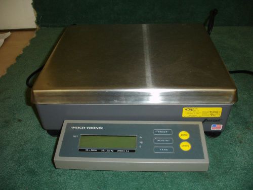 Weigh-Tronix Model 3632b-20  50lb Bench Scale