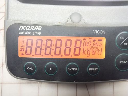 Acculab vicon vic-511 electronic presicion scale need to be calibrated for sale