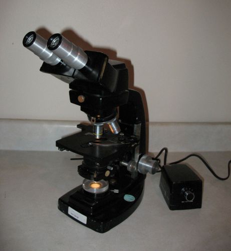 Bausch &amp; lomb illuminated microscope w/ mechanical slide stage and objectives for sale