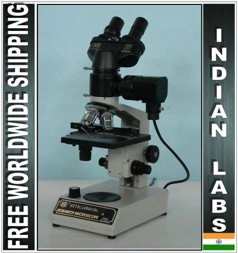 Industrial binocular metallurgical microscope 40x-1200x mag. clarity optics for sale