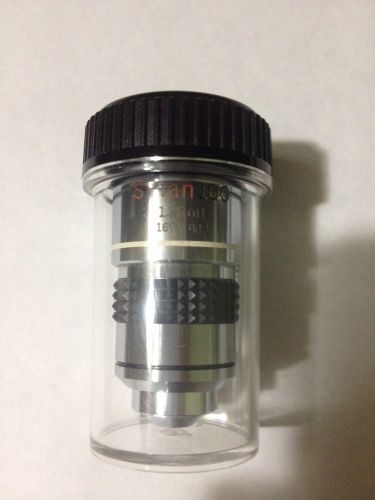 OLYMPUS SPlan 100 S PLAN 100X 1.25 oil 160/0.17 Microscope Objective BH2