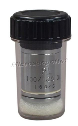 Pl 100x/1.25 160/0 oil objective metalllurgica scopes for sale
