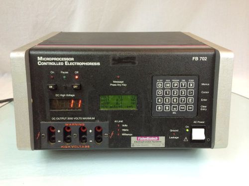 Fisher biotech fb 702 microprocessor controlled electrophoresis power supply for sale
