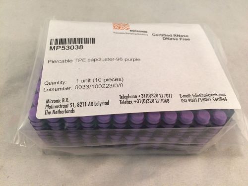 Pack of 10 Micronic Pierceable TPE Capcluster MP 53038 Purple NEW!