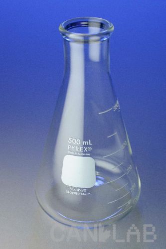 Pyrex 500ml erlenmeyer flask no. 4980 for sale