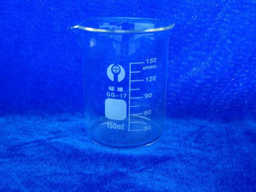 2x Glass Beaker Lab Beaker Low Form 150ml Free shipping