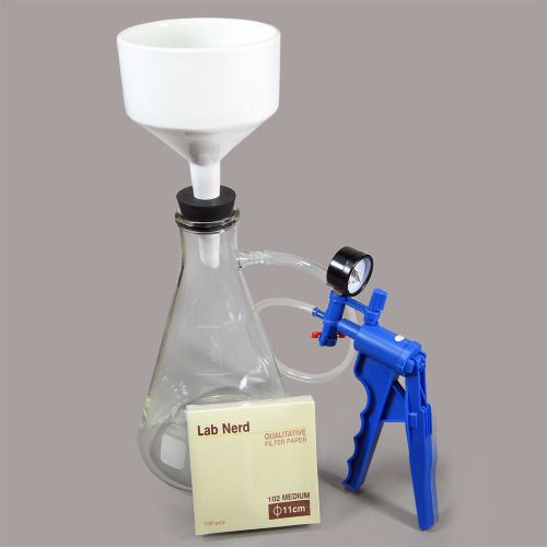 Lab filtering kit 2000ml, with vacuum pump. excellent economy kit nc-13331 for sale