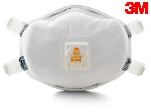 Lot of 2 3m 8233 particulate respirators niosh n100 - free shipping for sale