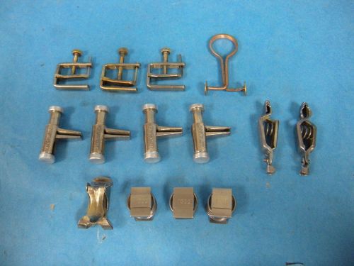 Vintage Fisher Lab Pinchcock Todd Mueller Clamps Lot of 14