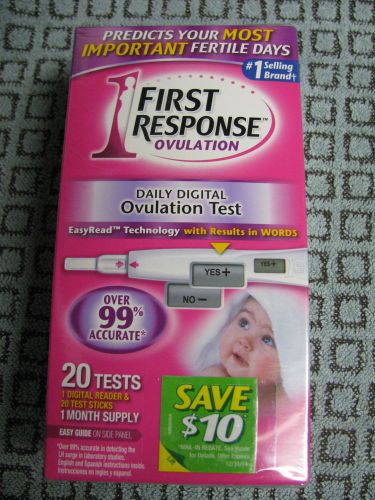 20 Brand New Sealed  1st First Response Ovulation Tests 99% ACCURATE DIGITAL