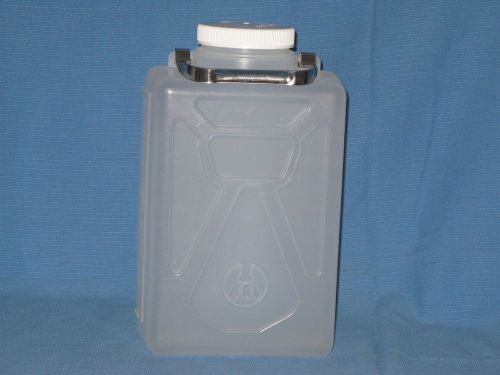 NALGENE 2 1/2 GAL/9L RECTANGELAR CARBOY WITH STAINLESS STEEL HANDLE