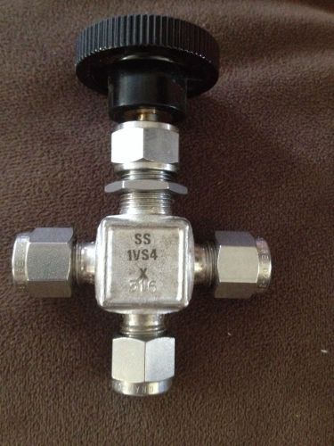 whitey 316 stainless Steel valve SS-1VS4 1/4&#034; swagelok compression