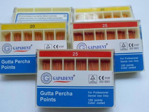 Mixed Size Gutta Percha Points 2% of 5 Boxes