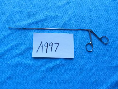 Aesculap Surgical ENT Micro Laryngeal Cup Forceps Jaw Angled Up  25cm OP307