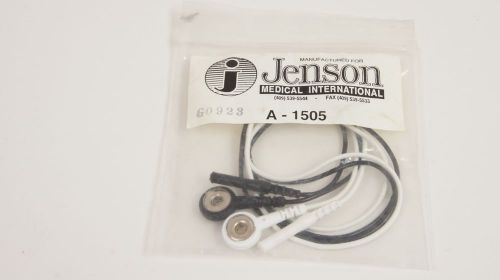 Jenson Medical A-1505 Safety Leadwire Black/White Socket to snap