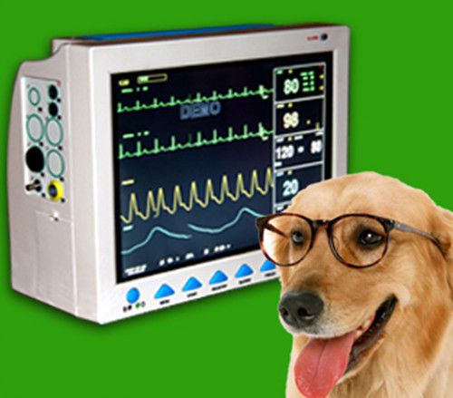 CE FDA Contec CMS8000 Veterunary Patient Monitor ECG NIBP PR Spo2 Temp Resp 12.1