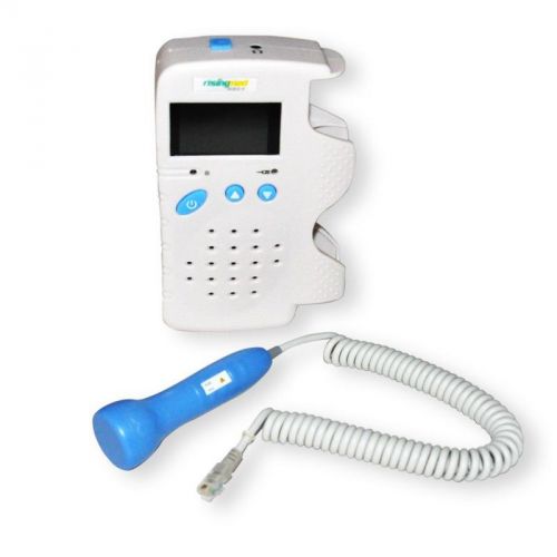 2014 HOT  Fetal Doppler 3MHz Color LCD Back Light &amp; Heart Beat Waveform CE FDA