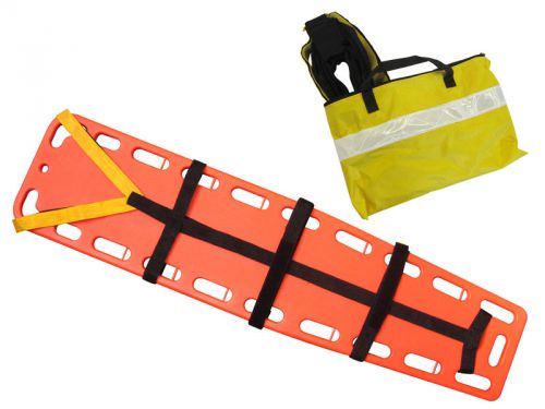 Reflective 10 Point straps for Spineboard (not included) w Case Yellow Black
