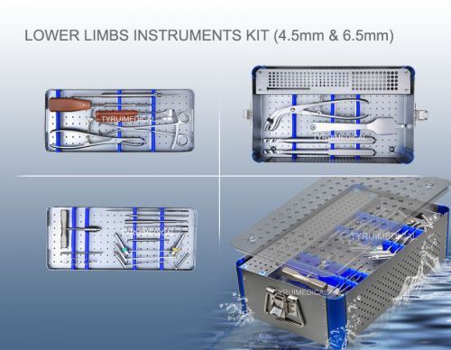 Orthopedic instrument system kit 4.5 6.5mm lower limbs ce for sale