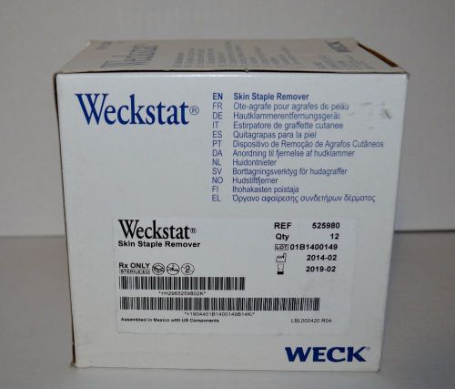 Box/12 NIB New Weck WeckStat Skin Staple Remover REF# 525980