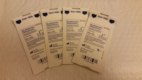 Surgicel Original 1953 2x3 Absorbable Hemostat Ethicon Lot of 4 Exp. 05/17