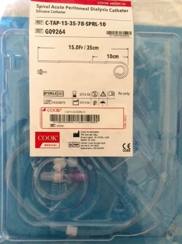 COOK MEDICAL G09264 SPIRAL ACUTE PERITONEAL DIALYSIS CATH ***IN DATE 2016-06!***
