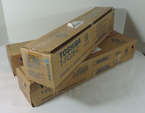 3 Toshiba T-FC28-C Toners ---- USED / EMPTY??