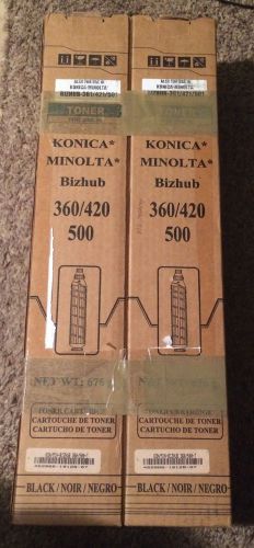 Compatible Lot Of 2 Konica Minolta Bizhub 360 420 500 Black Toner 024E