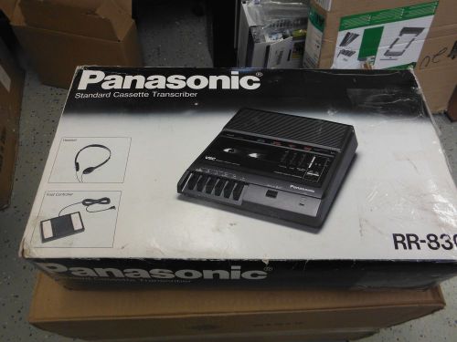 Panasonic RR-830 VSC Standard Cassette Transcriber Dictation Machine W/ PEDAL
